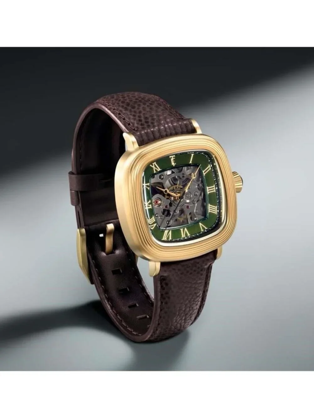 NWT Thomas Earnshaw Heritage Green Dial Men's Watch